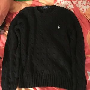 Black Ralph Lauren sport sweater.